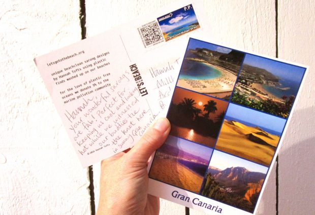 i got a postcard!