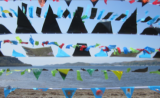 Plastic BAG-FLAG Beach Installation